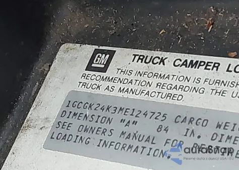 1991 Chevrolet Gmt-400 K2500 from USA, damaged, VIN 1GCGK24K3ME124725